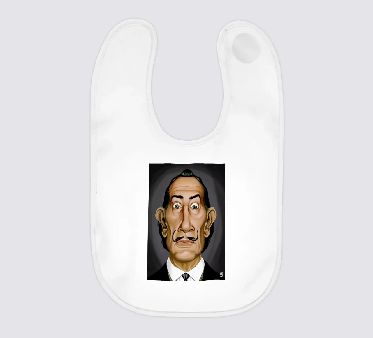 Salvador Dali baby bib by Rob Art | Illustration