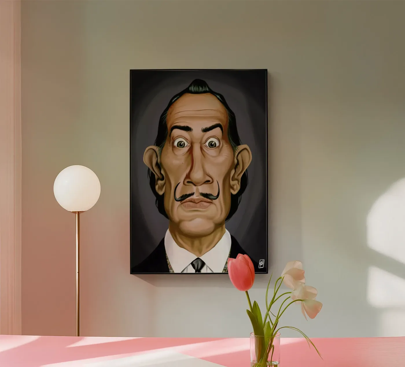 Salvador Dali plexiglass da Rob Art | Illustration