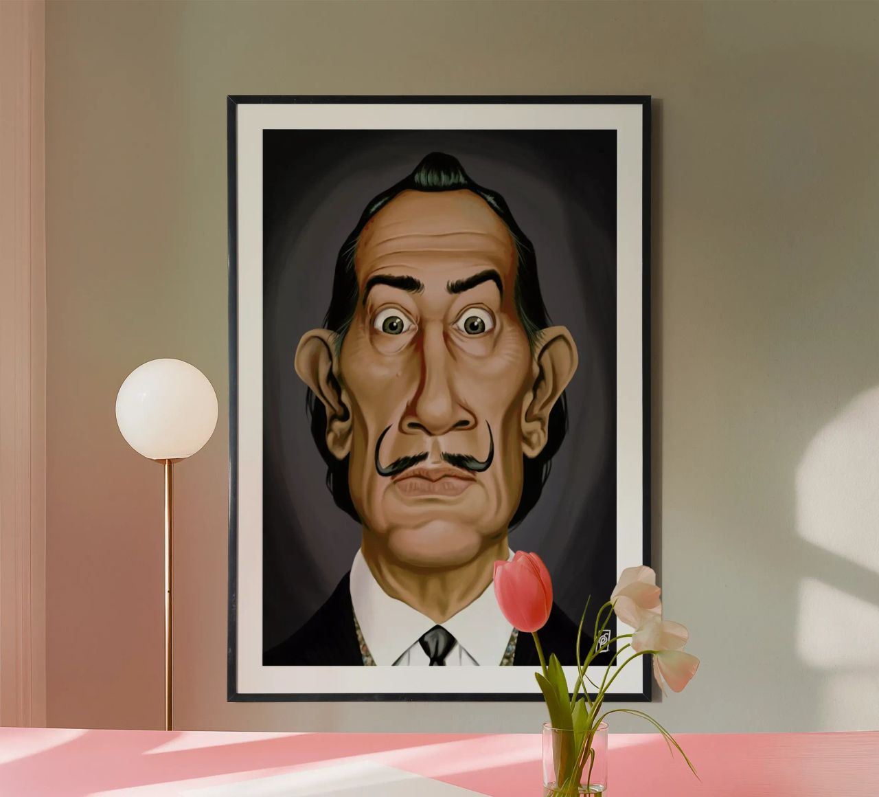 Salvador Dali poster de Rob Art | Illustration