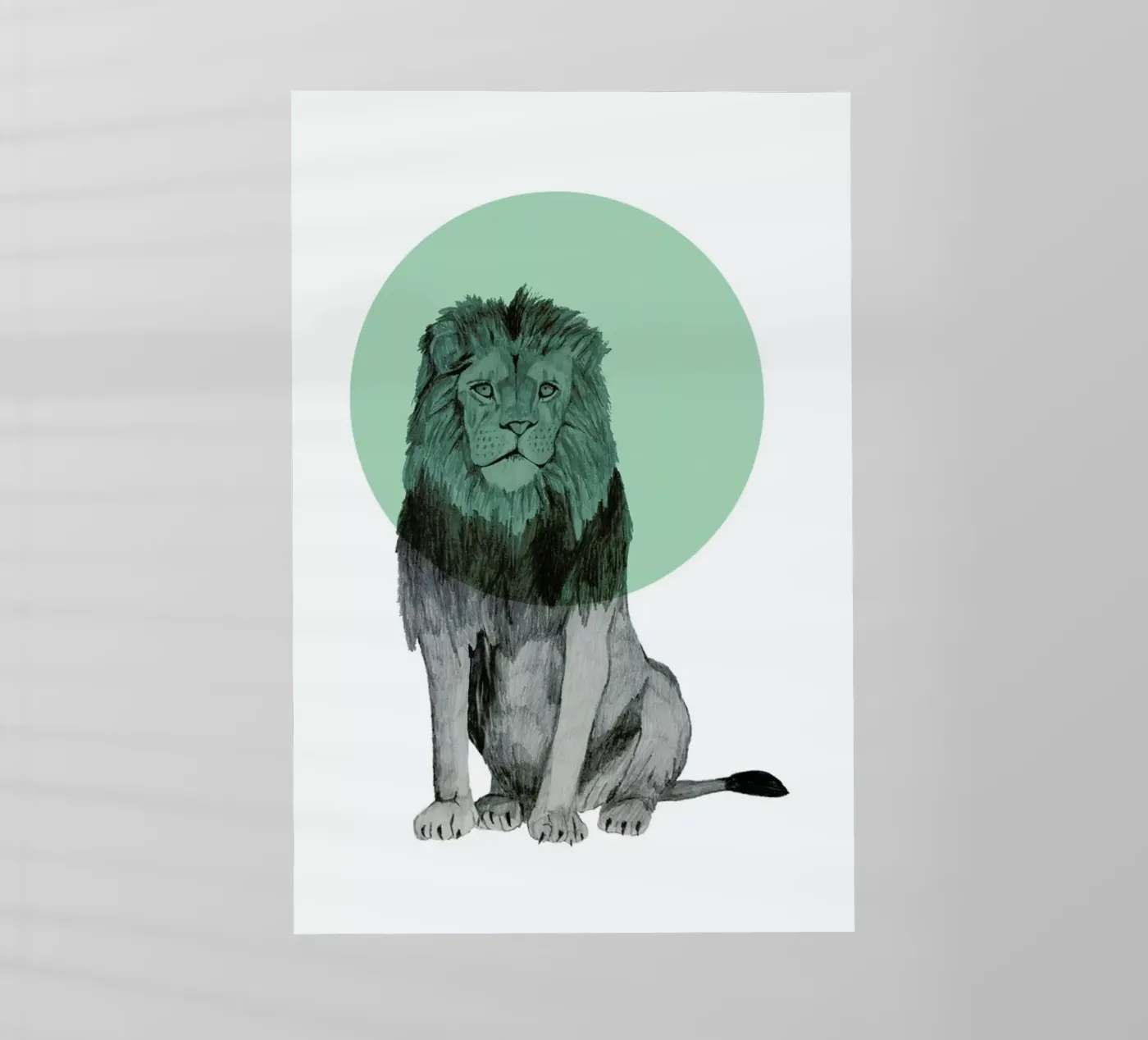 Lion pellicola backlit da Morgan Kendall
