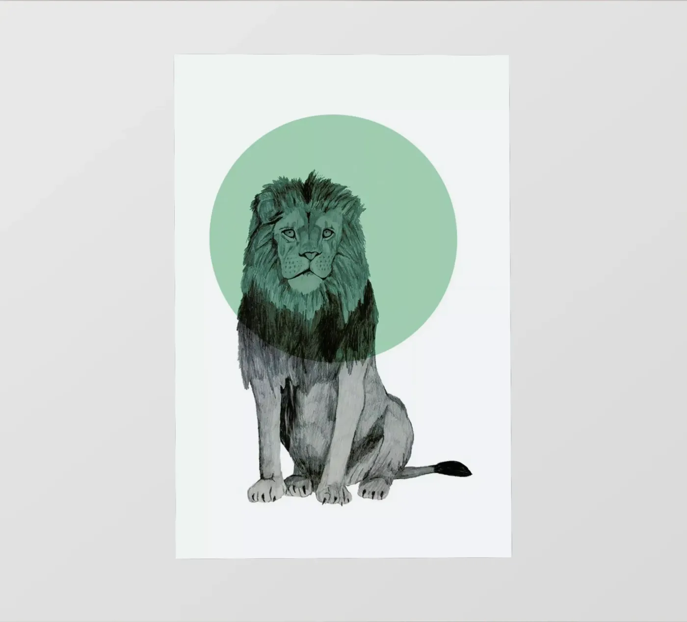 Lion pellicola backlit da Morgan Kendall