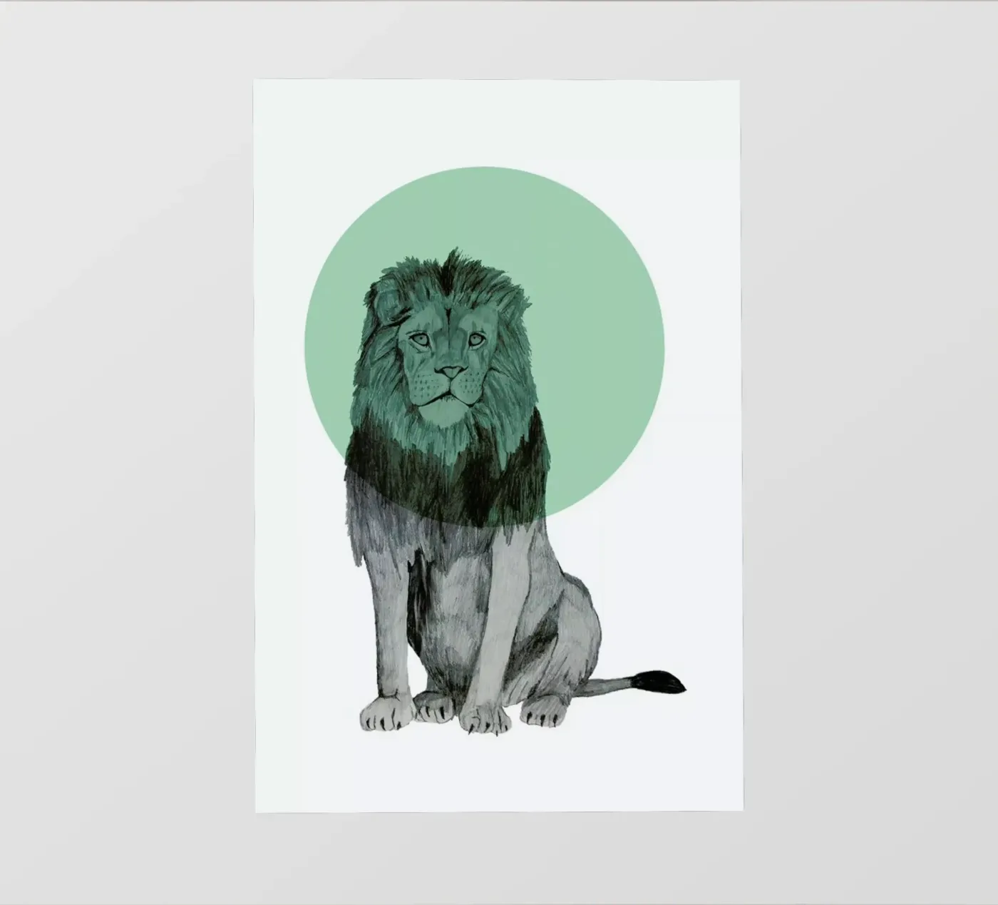 Lion pellicola backlit da Morgan Kendall