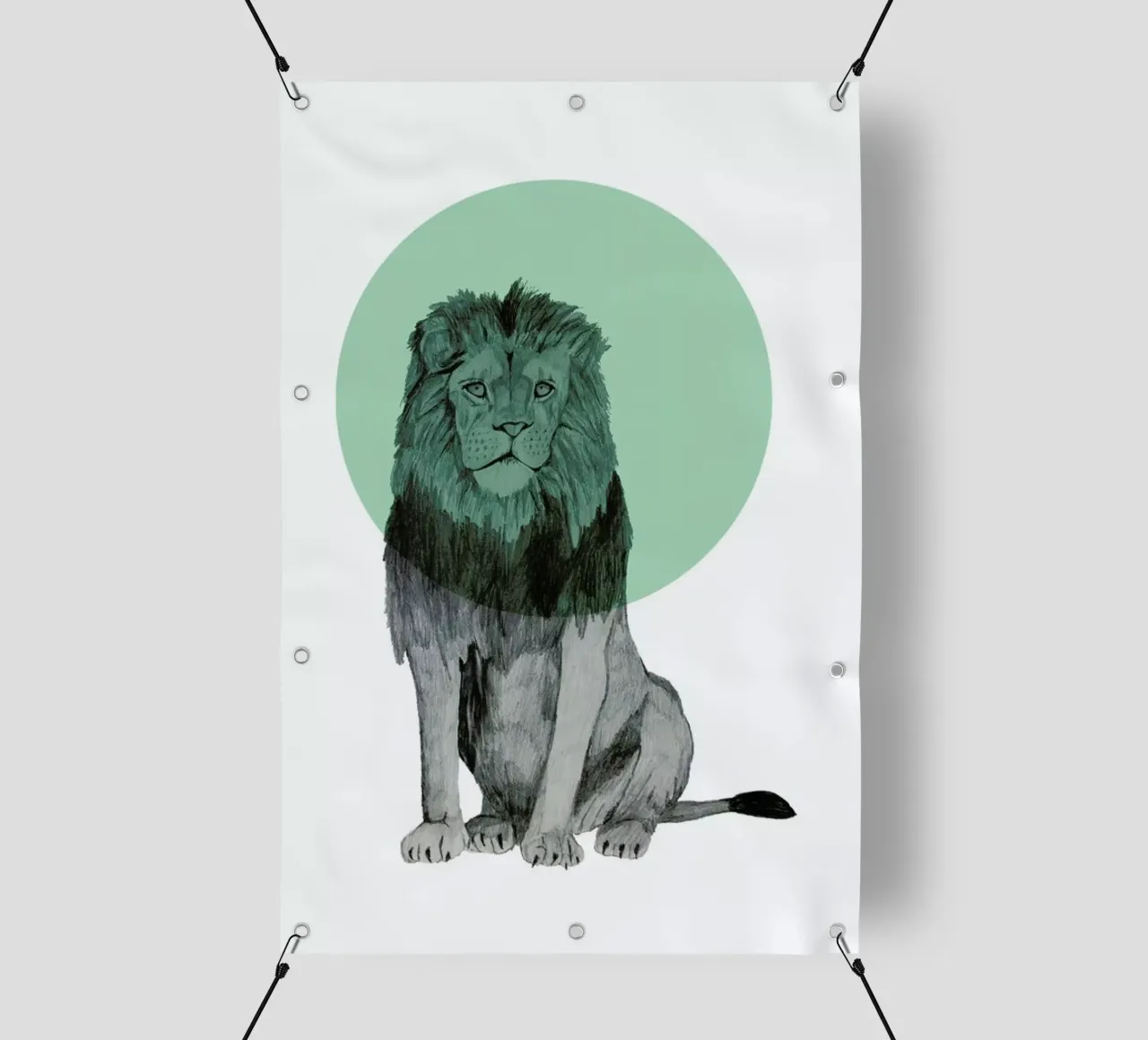 Lion telo in pvc da Morgan Kendall