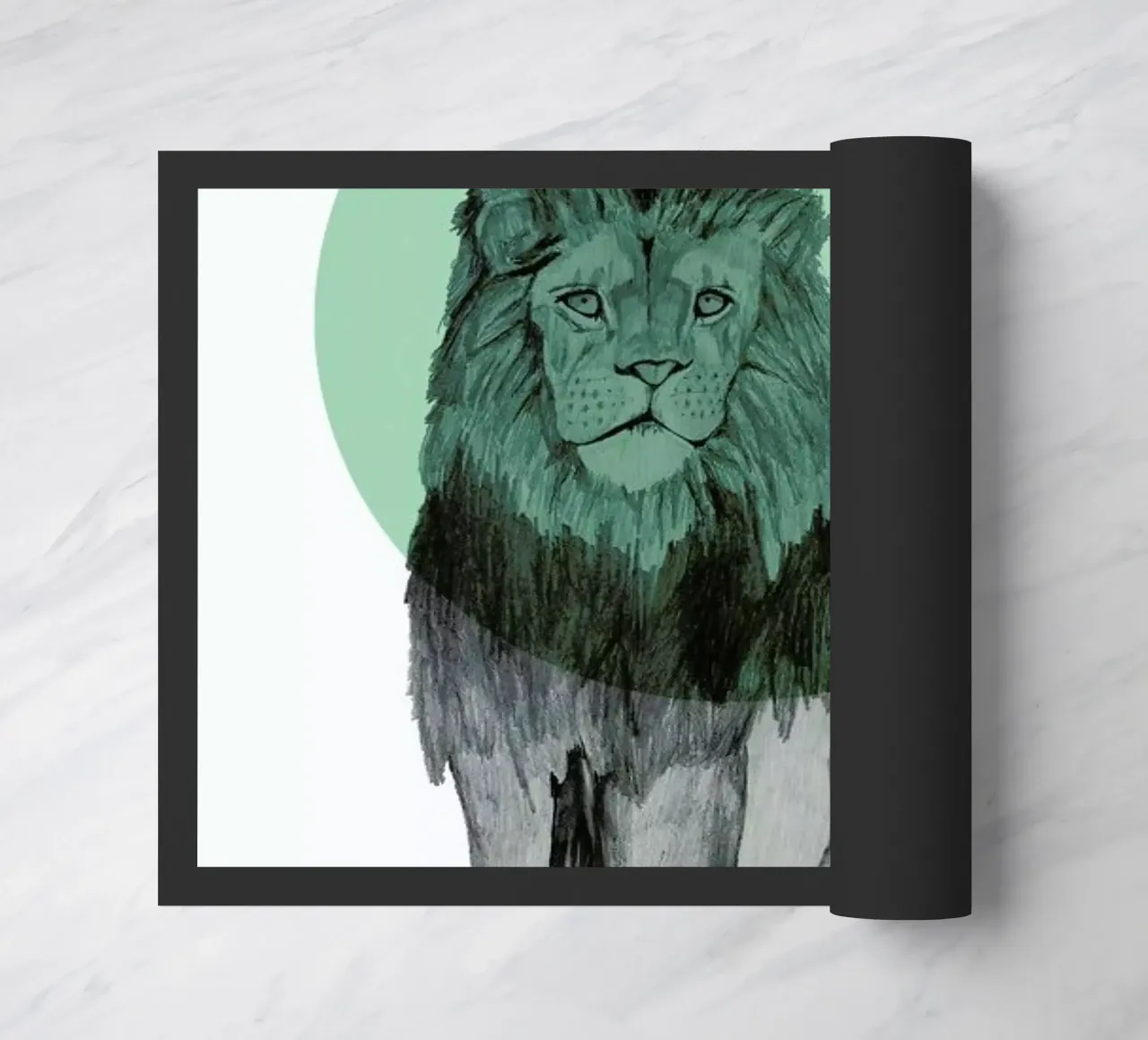 Lion doormat by Morgan Kendall