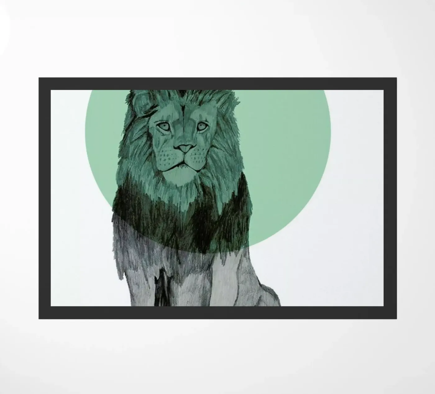 Lion doormat by Morgan Kendall