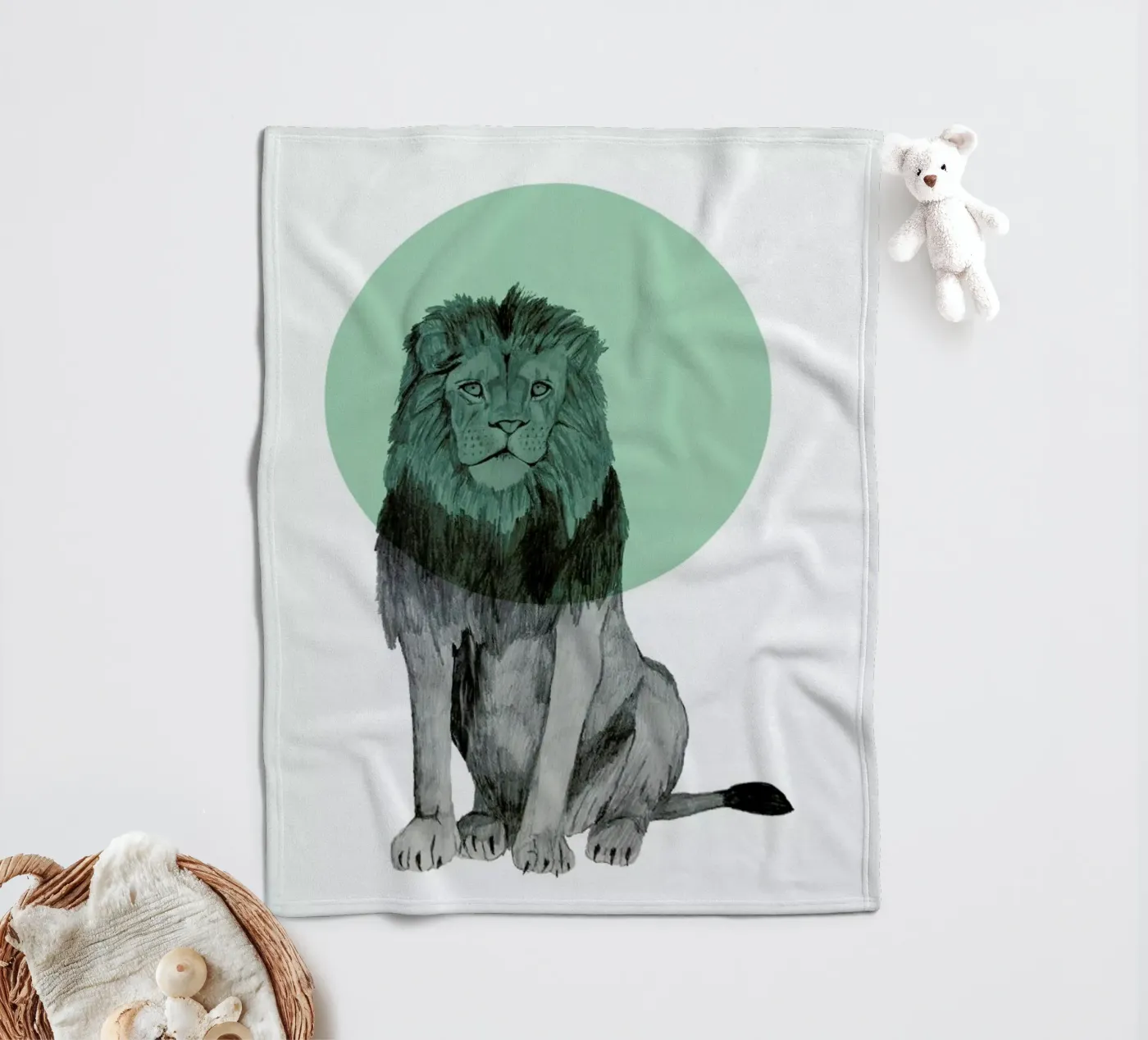 Lion Fleecedecke von Morgan Kendall