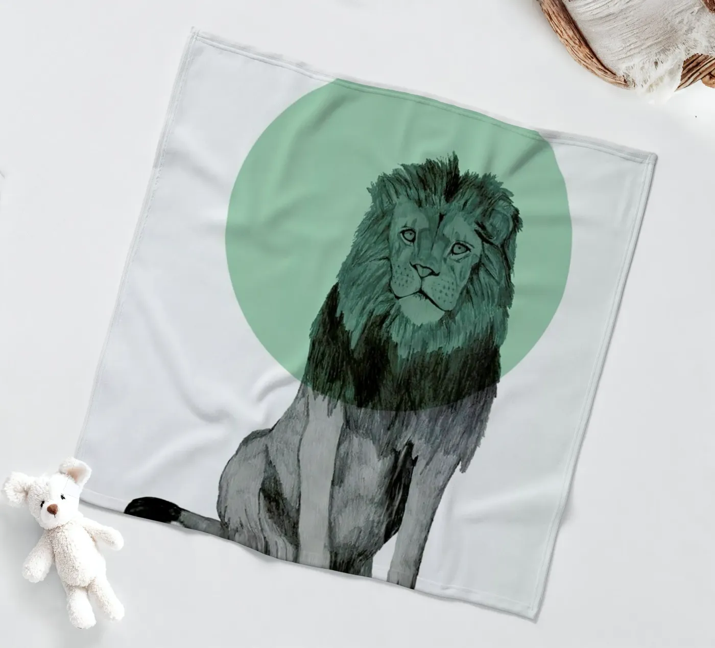 Lion Fleecedecke von Morgan Kendall