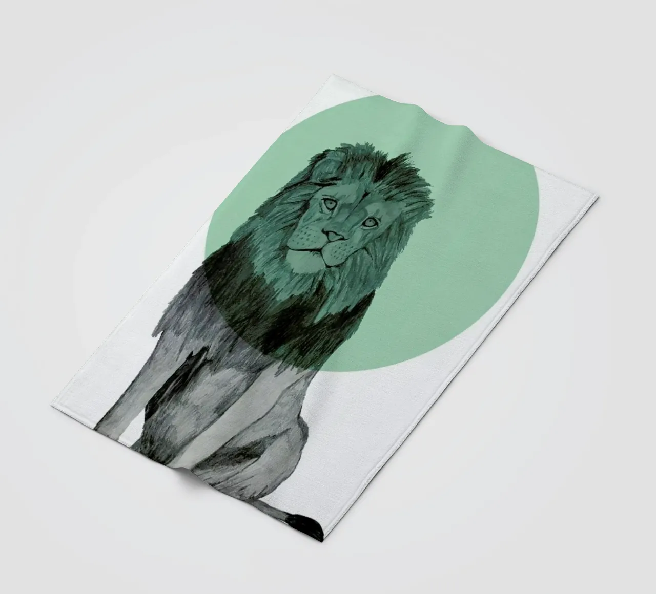 Lion coperta in pile da Morgan Kendall