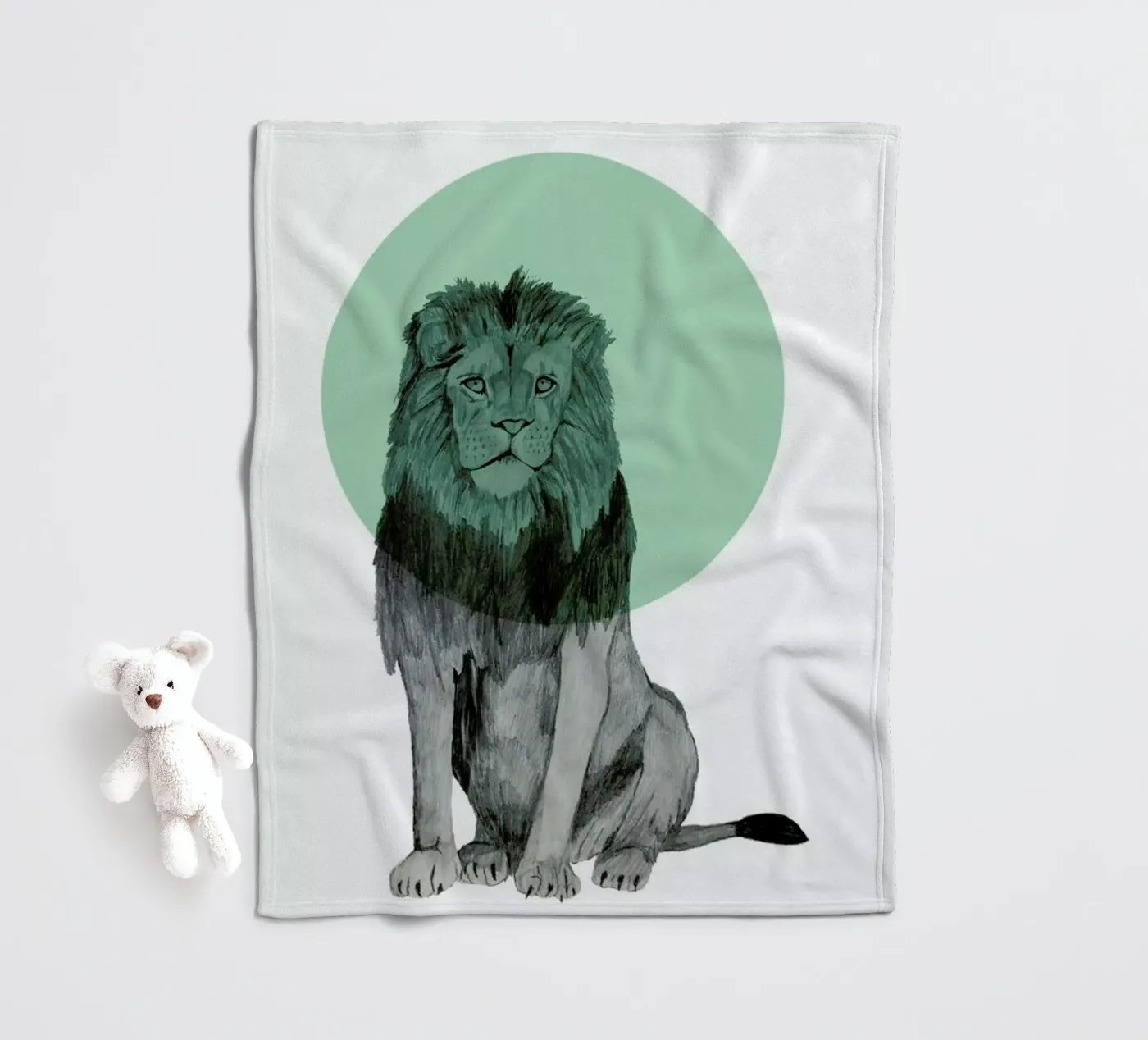 Lion Fleecedecke von Morgan Kendall