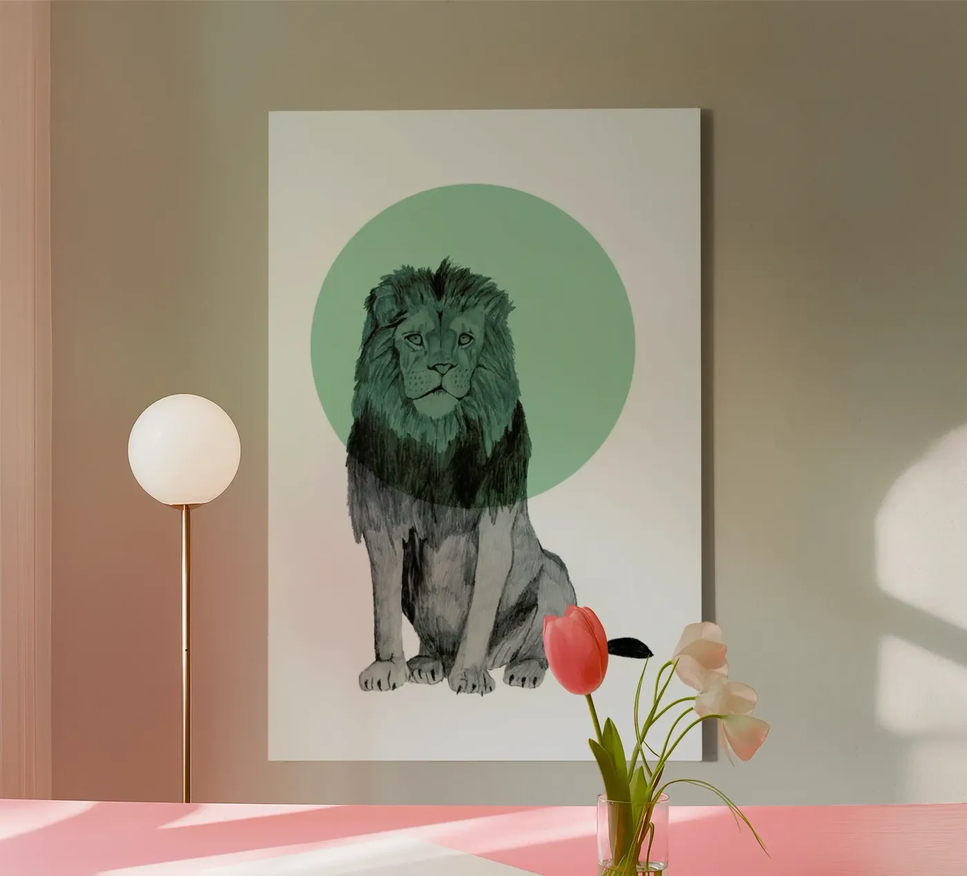 Lion tela da Morgan Kendall