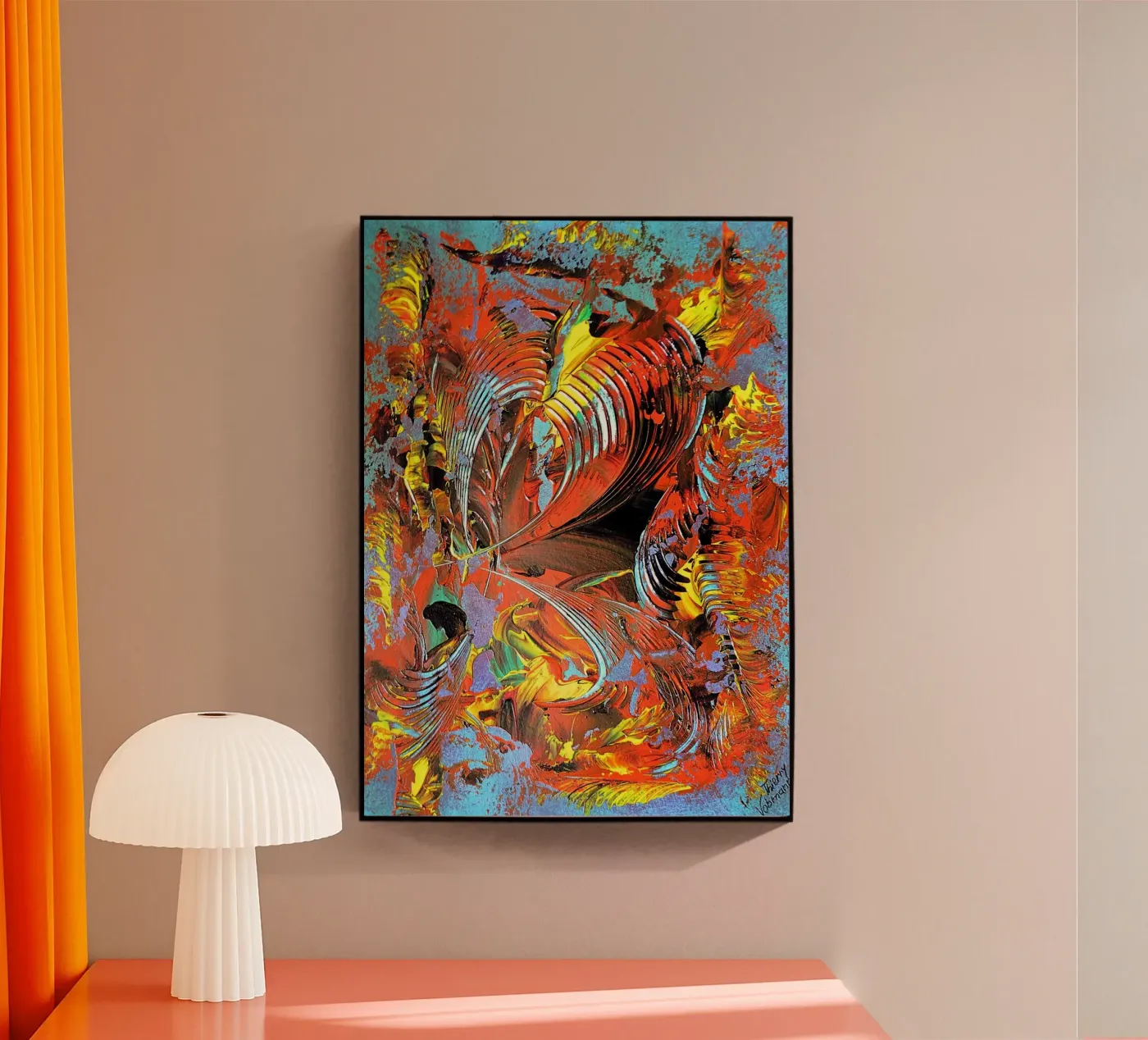 IDEAL GIFT 75 plexiglass da Thierry Vobmann Abstract painting