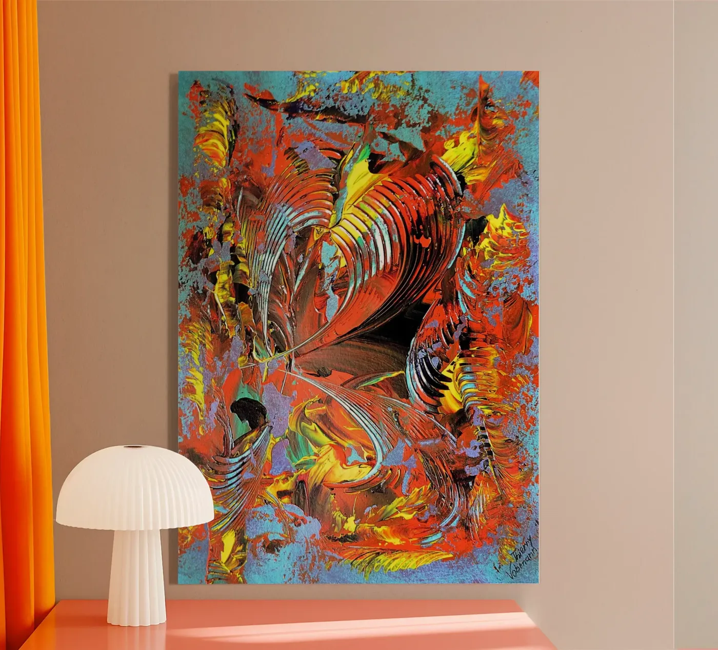 IDEAL GIFT 75 plexiglass da Thierry Vobmann Abstract painting