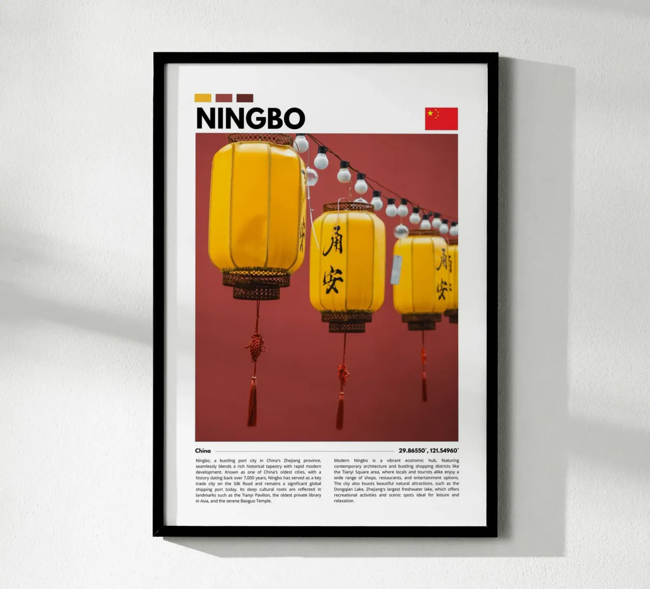 Chinese Lanterns Photography Poster poster con telaio in alluminio da F.Goncalves Photography