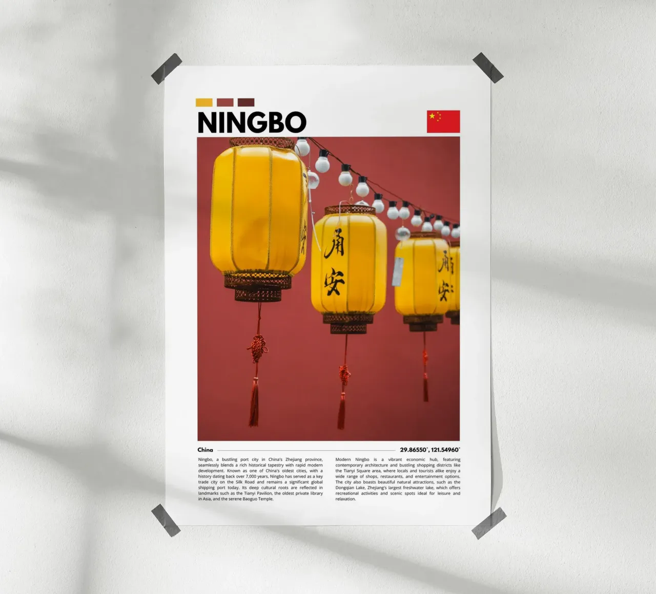 Chinese Lanterns Photography Poster poster con telaio in alluminio da F.Goncalves Photography