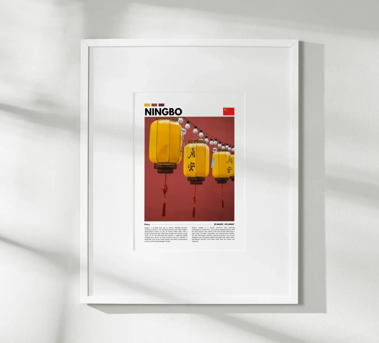 Chinese Lanterns Photography Poster poster con telaio in alluminio da F.Goncalves Photography