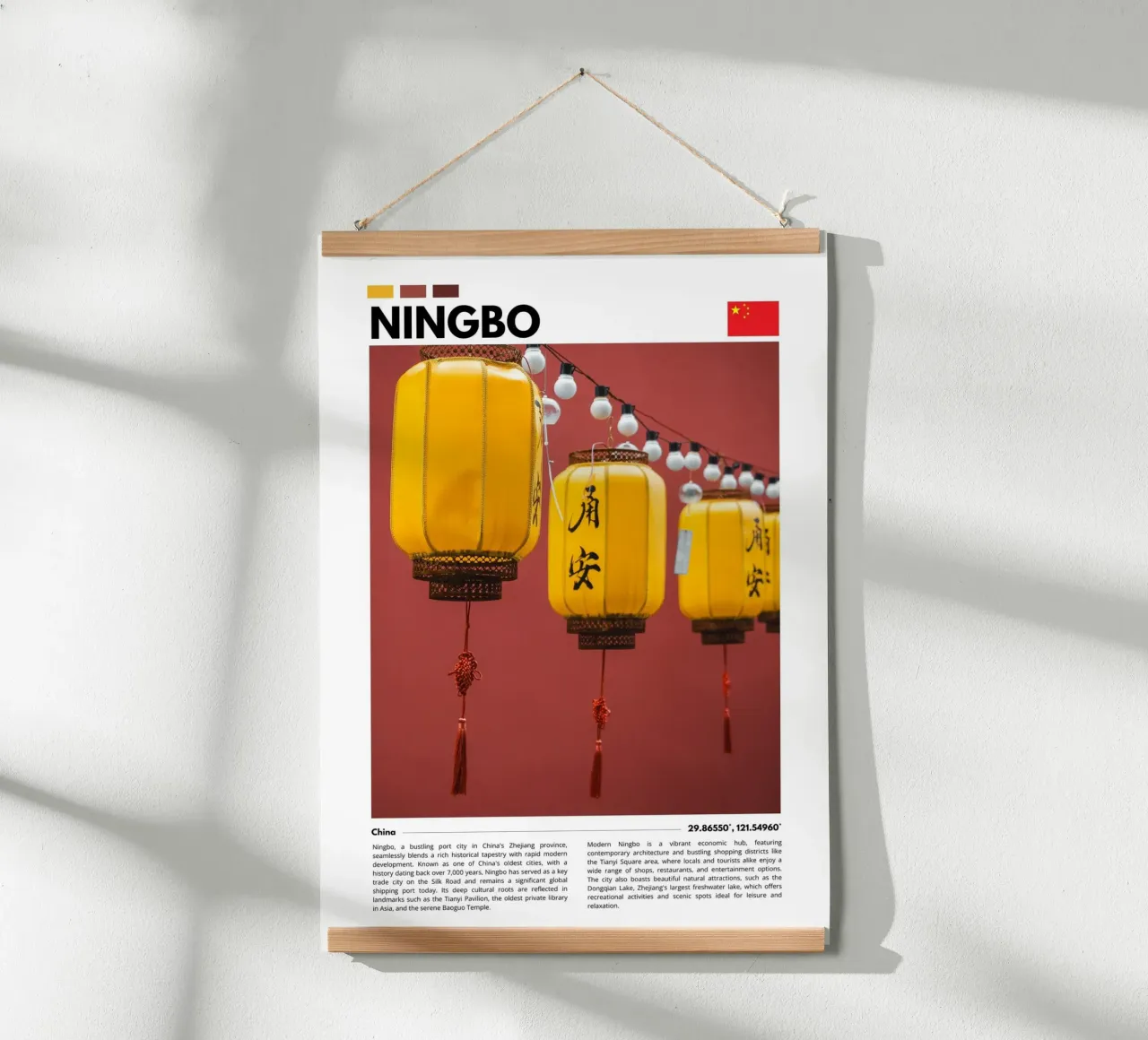Chinese Lanterns Photography Poster poster con telaio in alluminio da F.Goncalves Photography