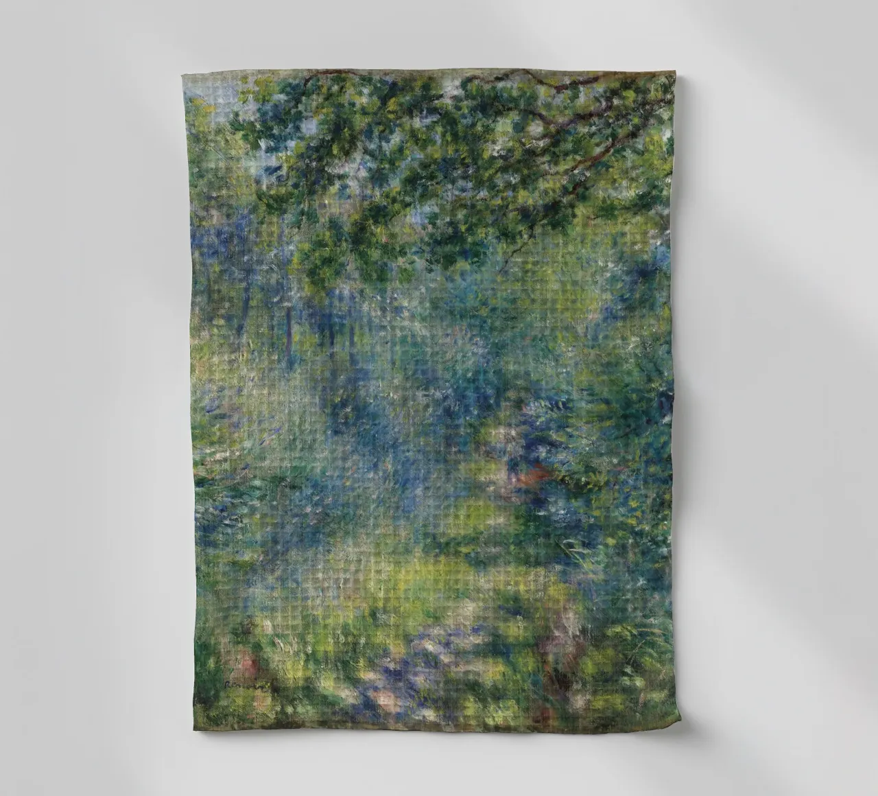 Pierre-Auguste Renoir Sentier dans le bois, Path in the wood torchon de William Store