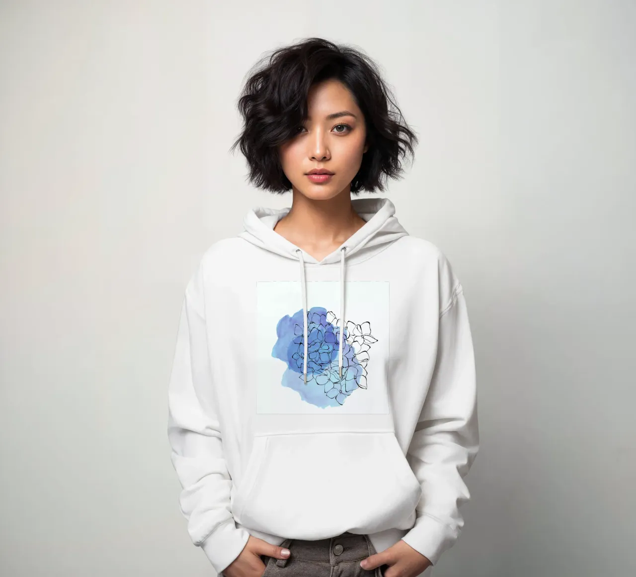 Hydrangea hoodie van Morgan Kendall