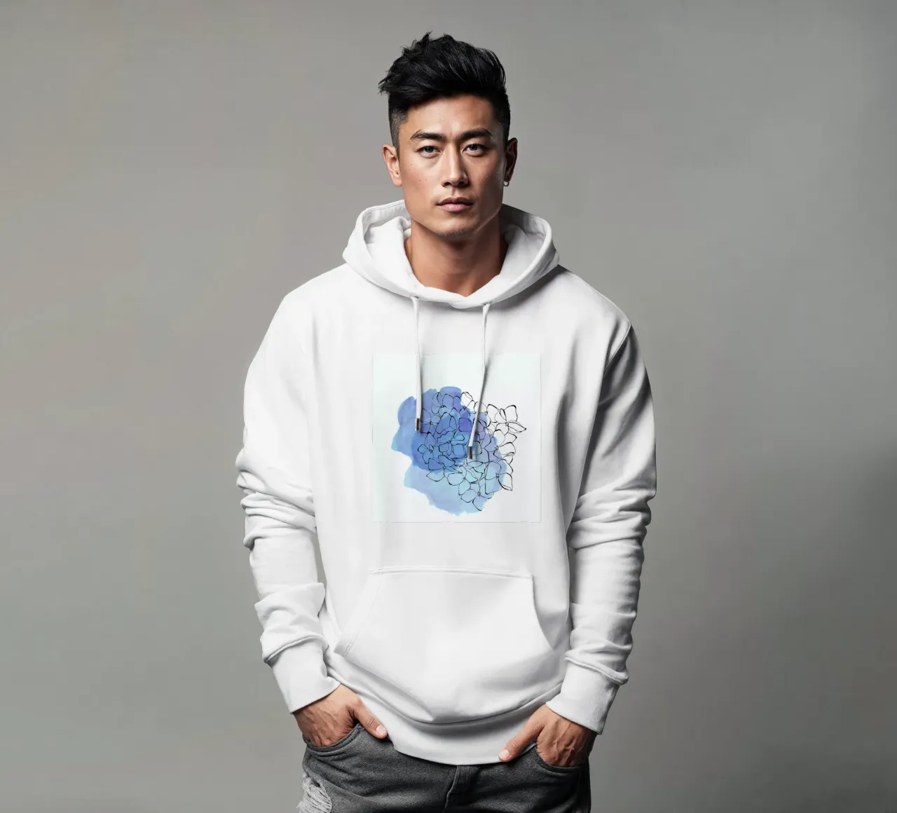 Hydrangea hoodie van Morgan Kendall