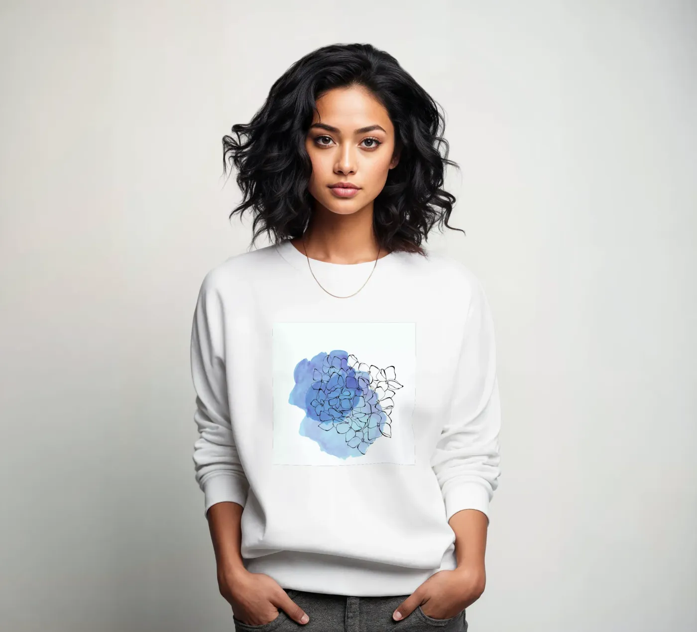 Hydrangea sweatshirt van Morgan Kendall