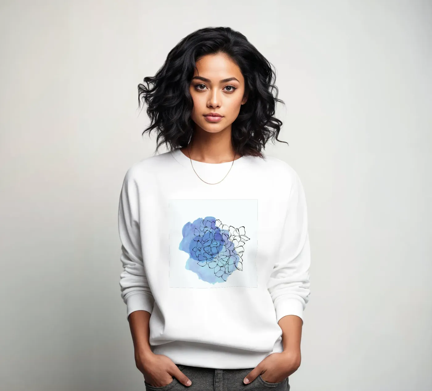 Hydrangea sweatshirt van Morgan Kendall