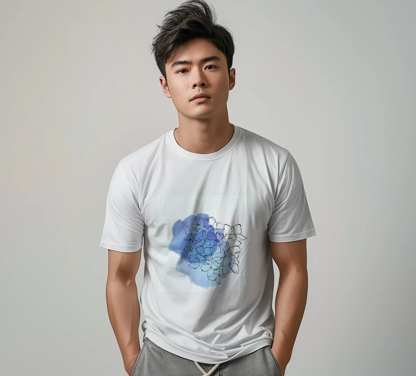Hydrangea t-shirt da Morgan Kendall