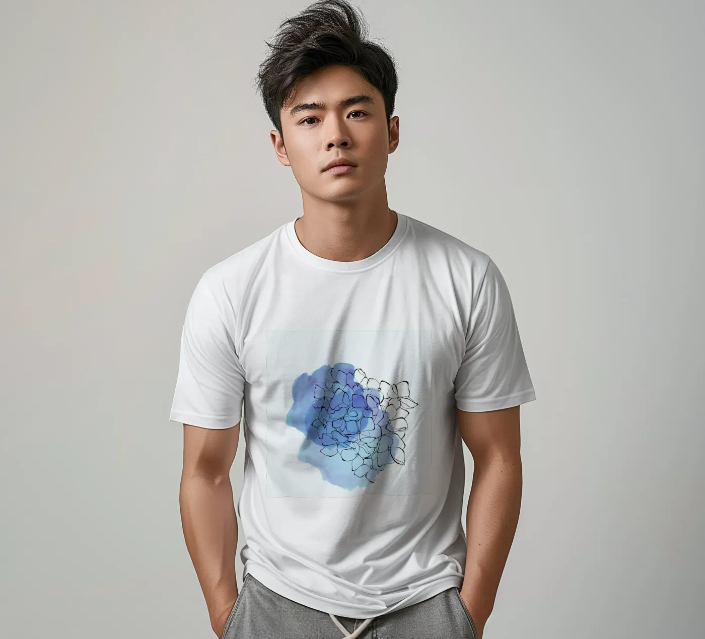 Hydrangea t-shirt da Morgan Kendall