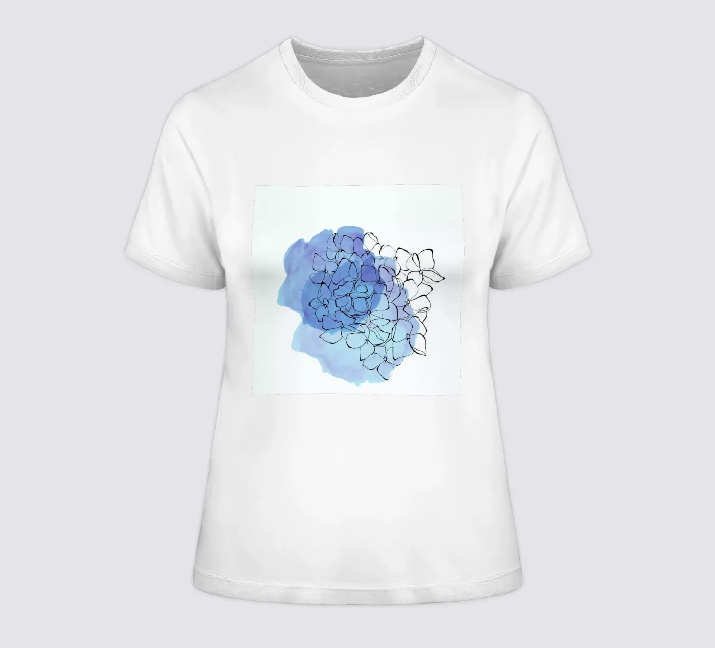 Hydrangea t-shirt da donna da Morgan Kendall