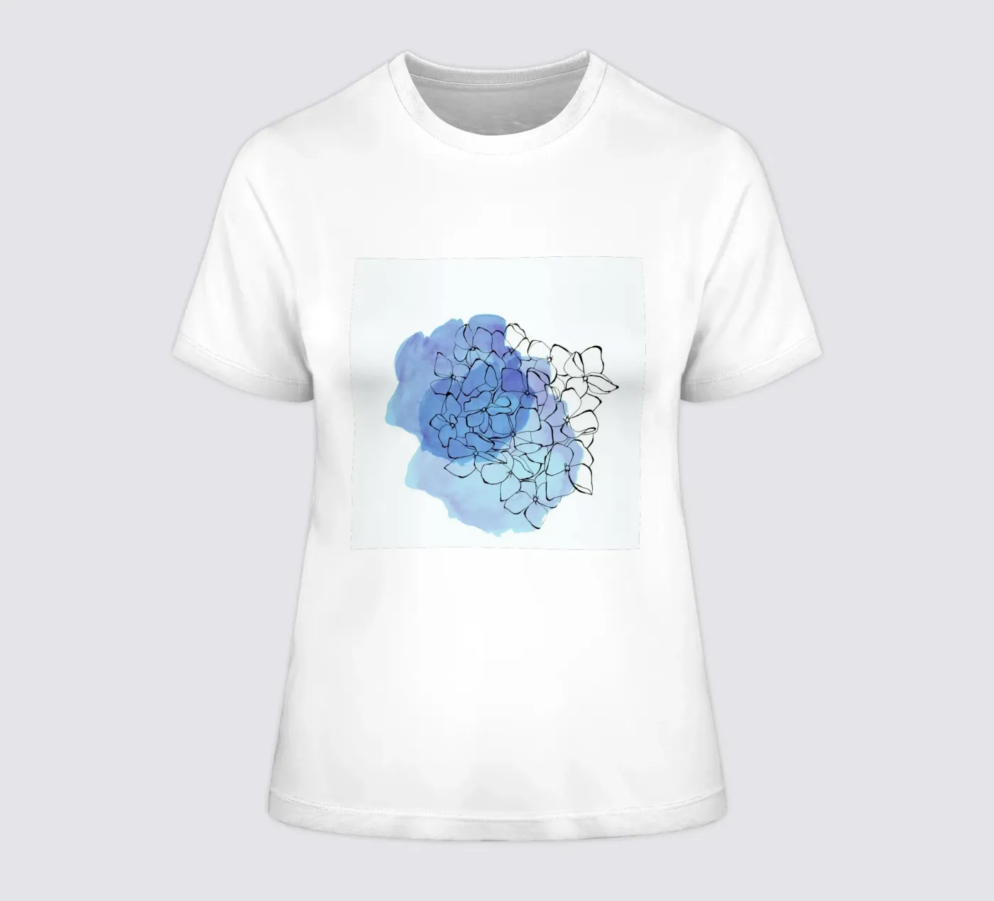 Hydrangea t-shirt da donna da Morgan Kendall