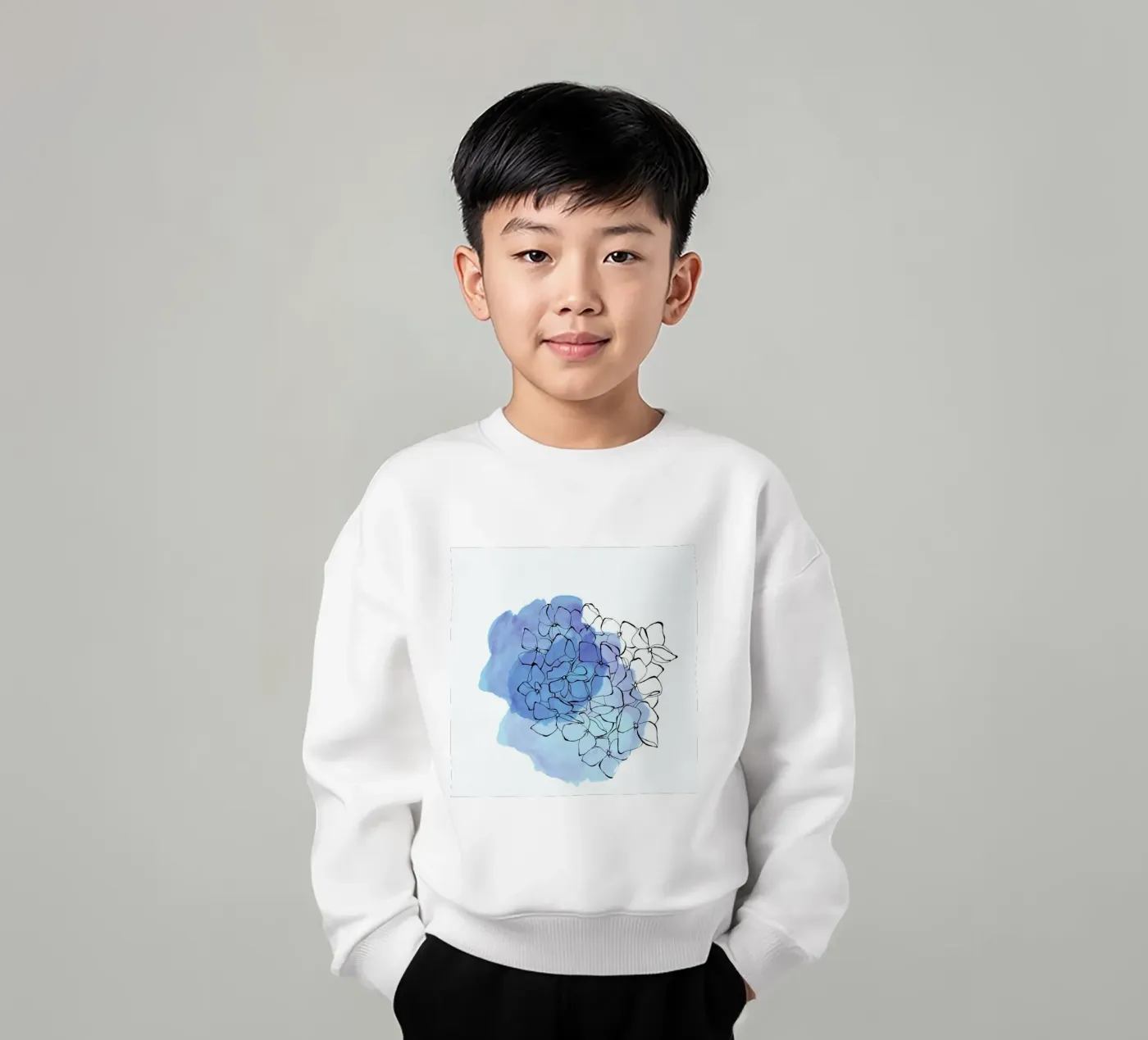Hydrangea kinder sweatshirt van Morgan Kendall