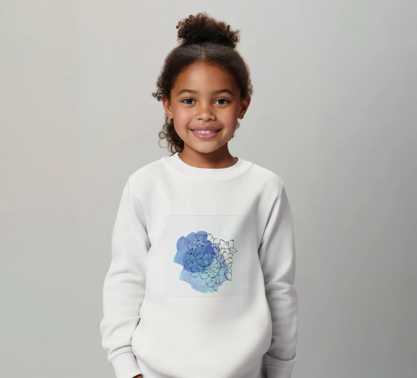 Hydrangea kinder sweatshirt van Morgan Kendall