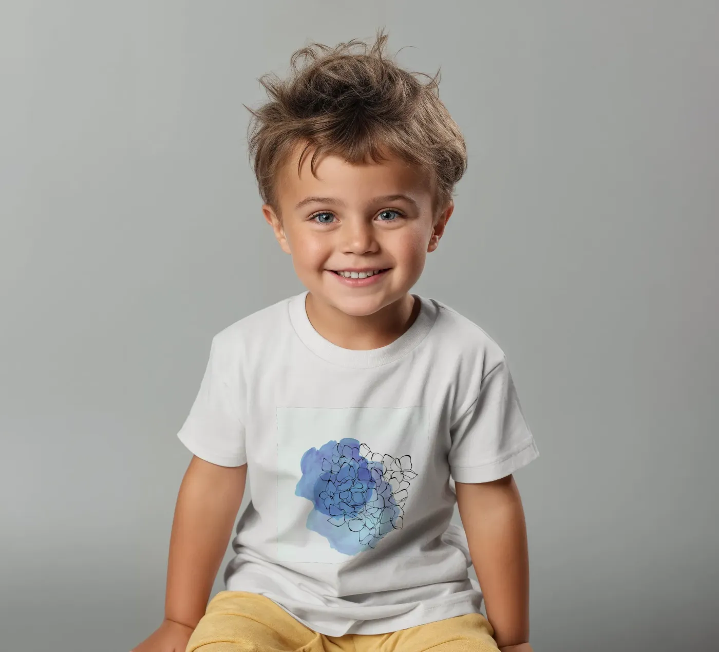 Hydrangea kinder t-shirt van Morgan Kendall