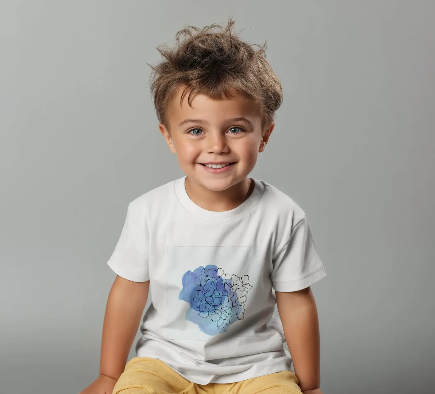 Hydrangea kinder t-shirt van Morgan Kendall