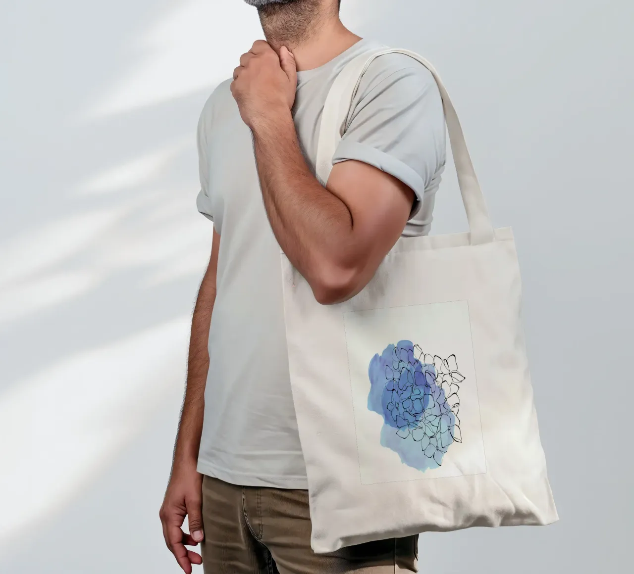 Hydrangea tote bag by Morgan Kendall