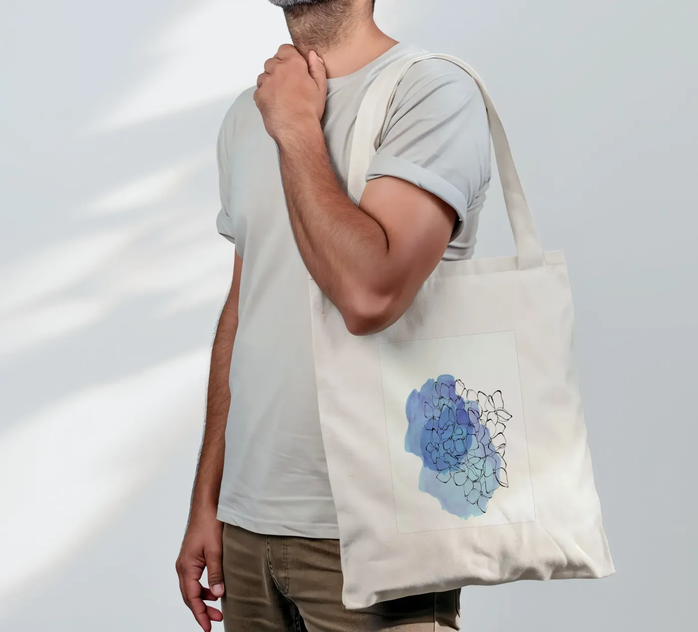 Hydrangea tote bag by Morgan Kendall