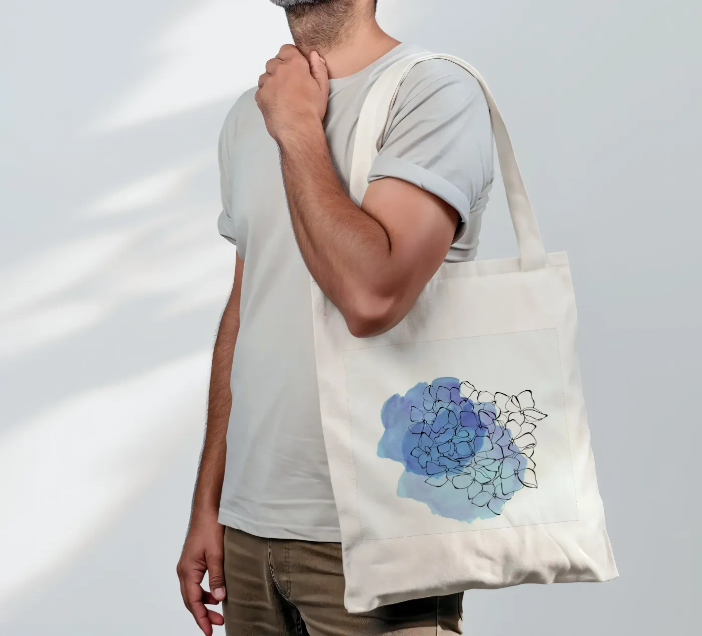 Hydrangea tote bag by Morgan Kendall
