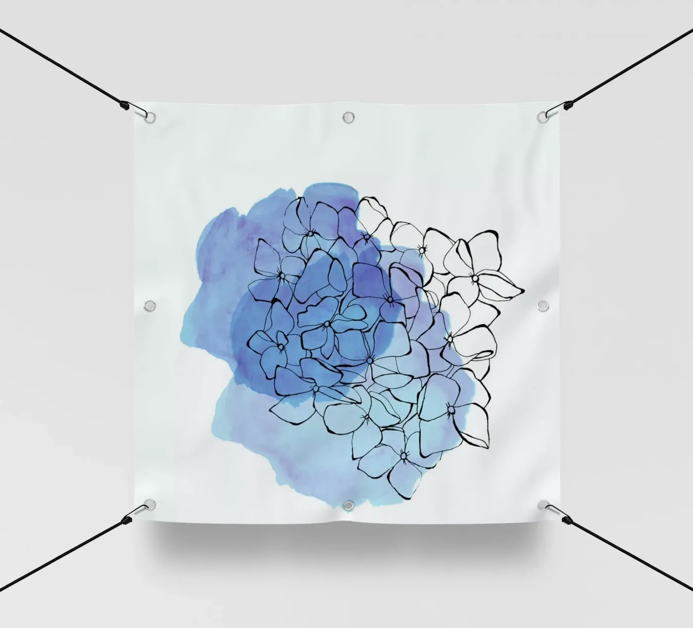 Hydrangea PVC Plane von Morgan Kendall