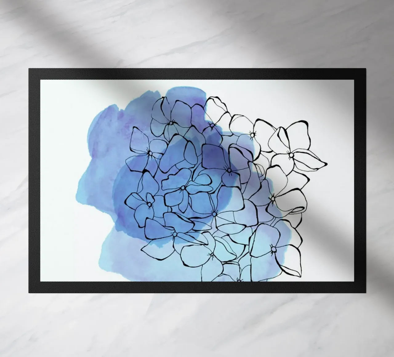 Hydrangea Fußmatte von Morgan Kendall
