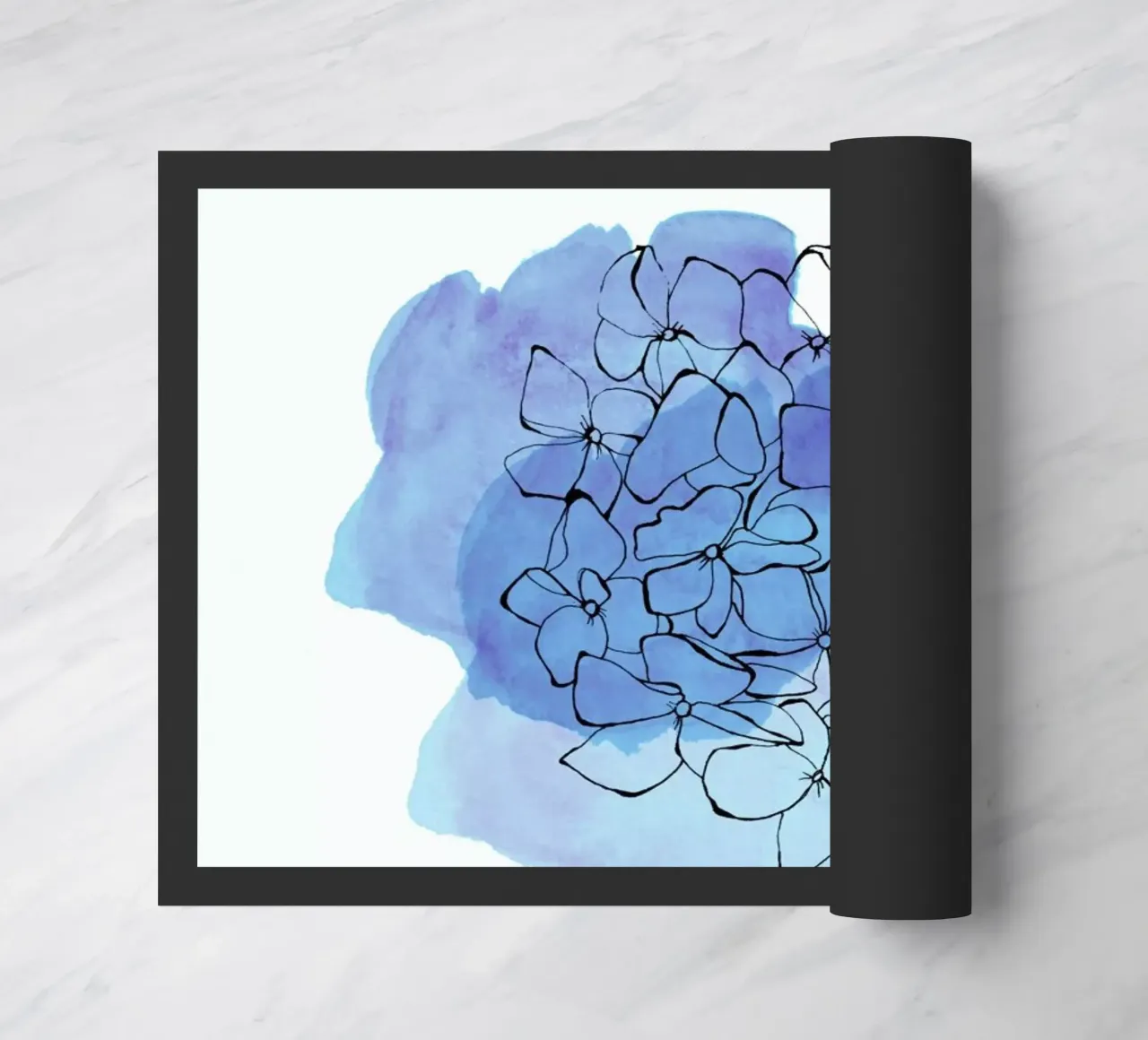 Hydrangea Fußmatte von Morgan Kendall