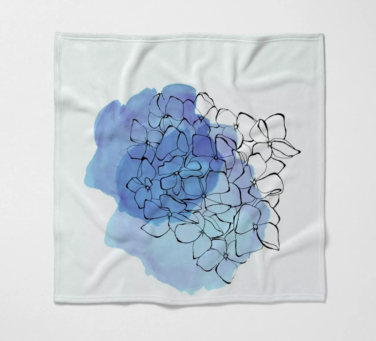 Hydrangea Fleecedecke von Morgan Kendall