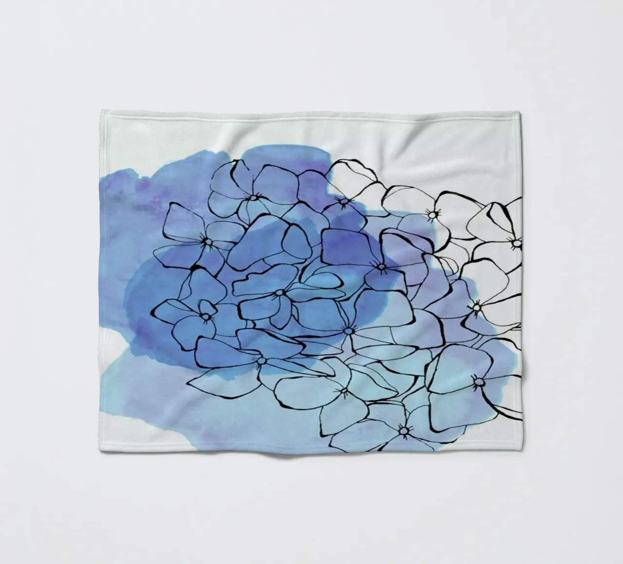 Hydrangea Fleecedecke von Morgan Kendall
