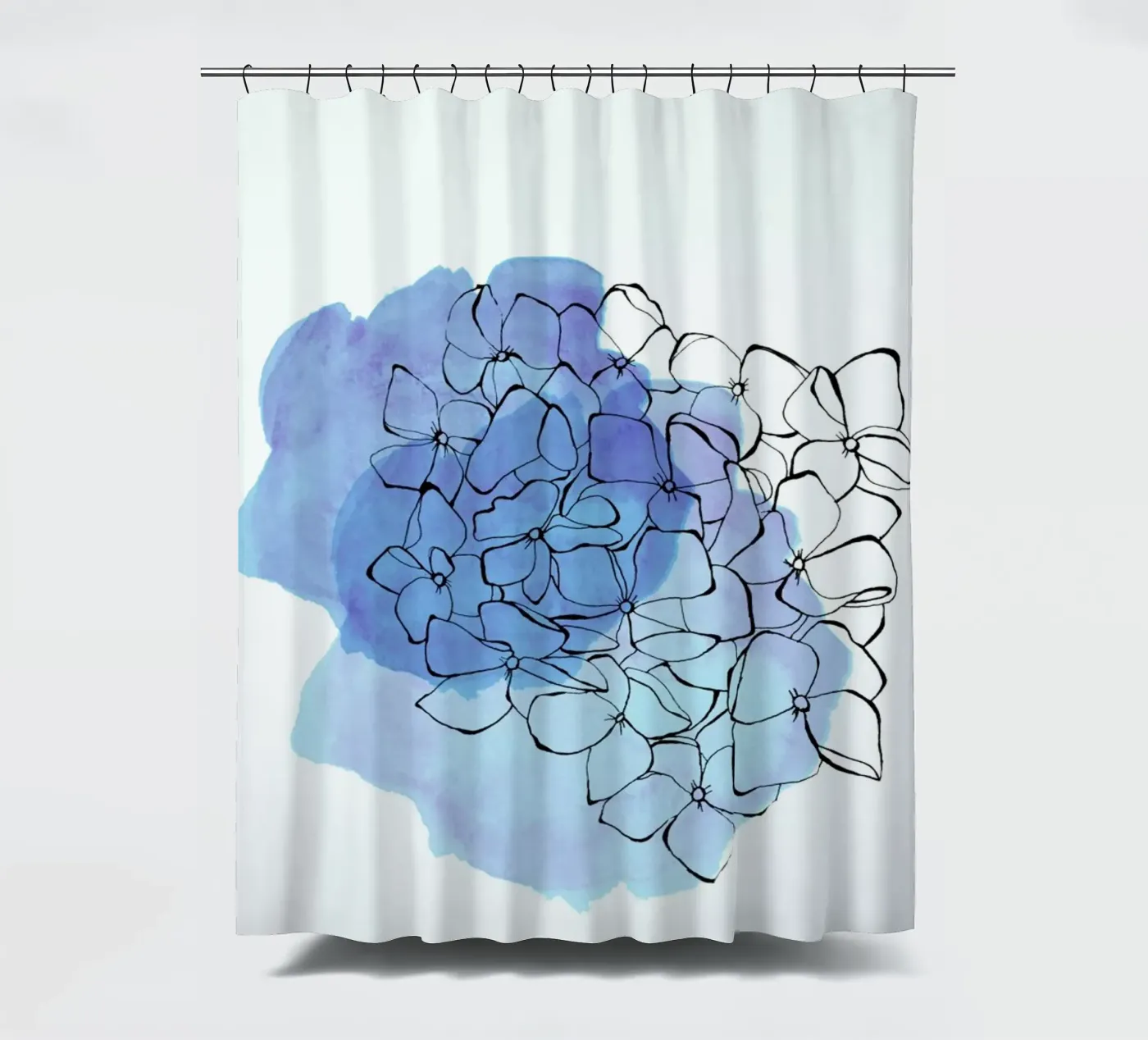 Hydrangea shower curtain by Morgan Kendall