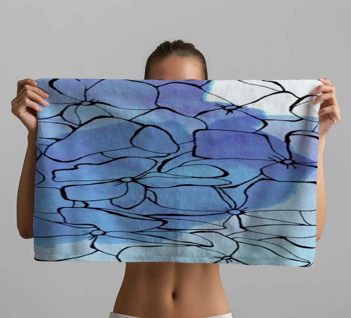 Hydrangea badhanddoek van Morgan Kendall
