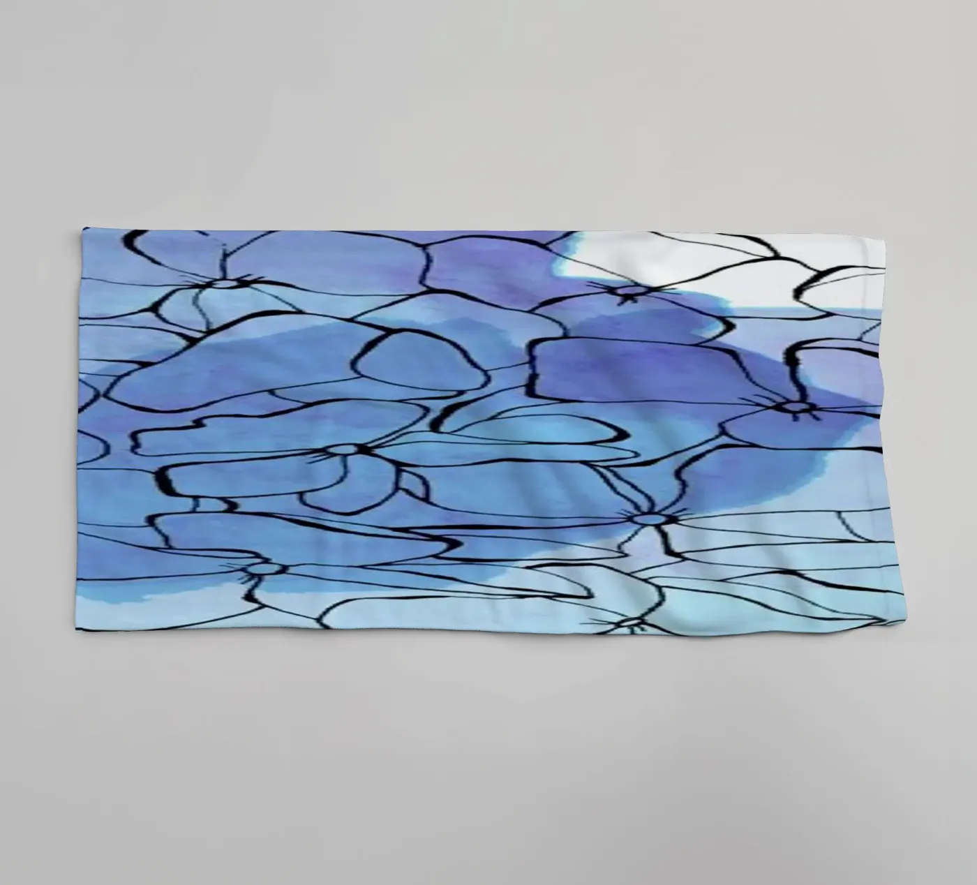 Hydrangea badhanddoek van Morgan Kendall