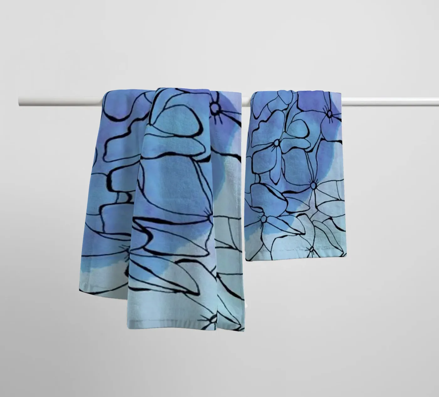 Hydrangea badhanddoek van Morgan Kendall