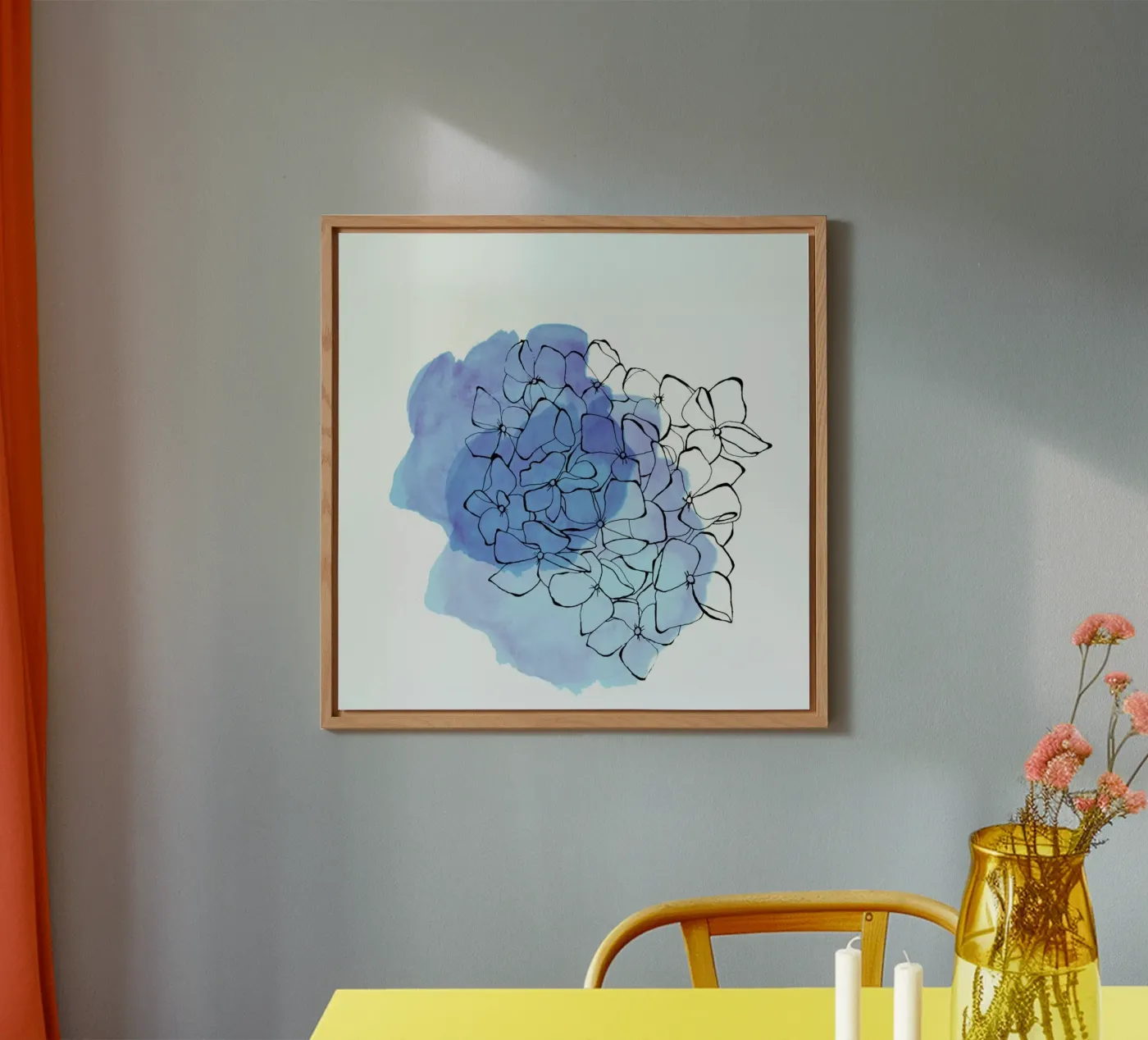 Hydrangea alluminio dibond da Morgan Kendall