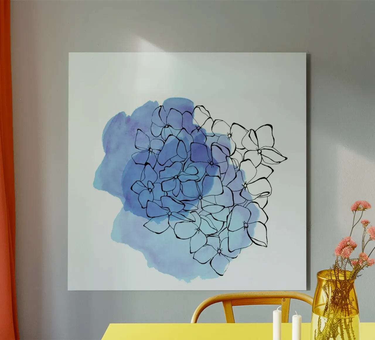 Hydrangea alluminio dibond da Morgan Kendall