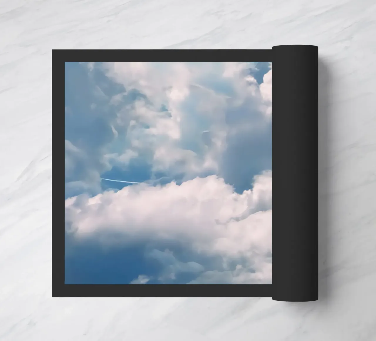 Clouds in the sky doormat by Kiroiharu