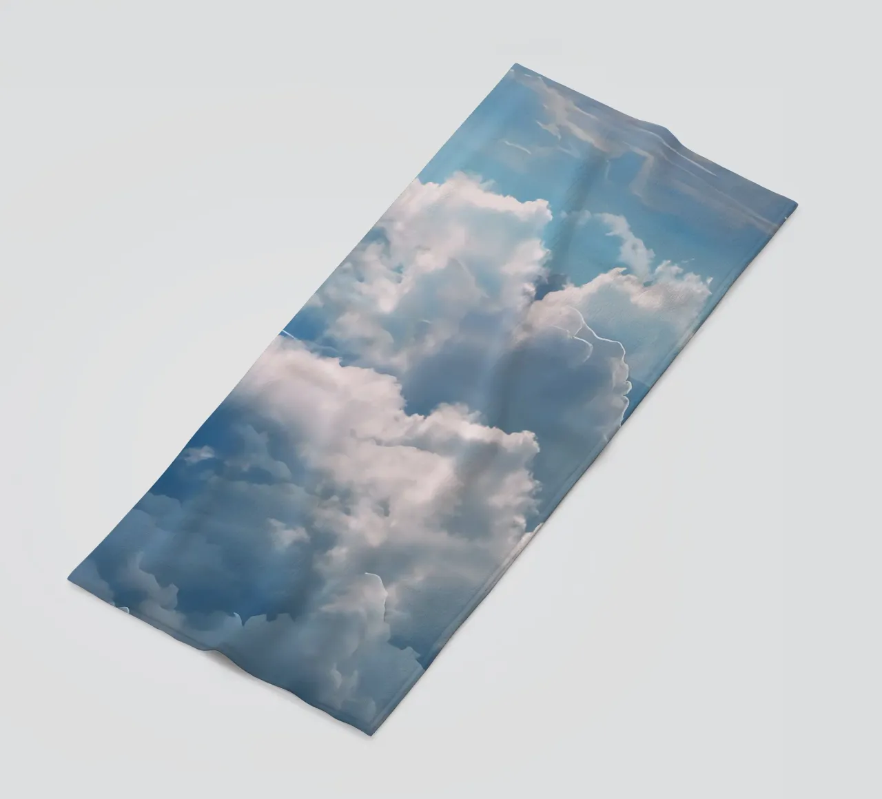 Clouds in the sky beach towel by Kiroiharu