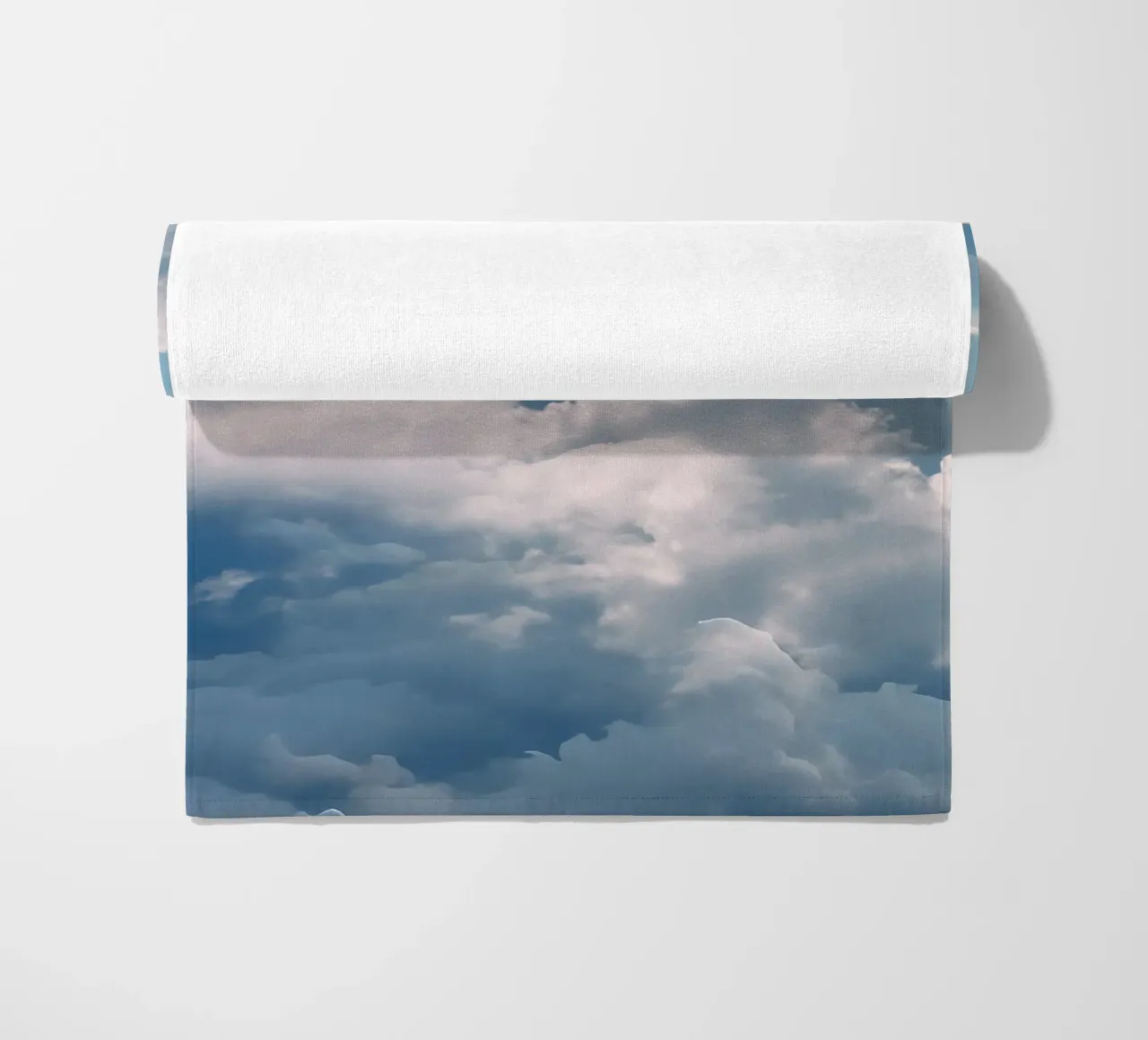 Clouds in the sky beach towel by Kiroiharu